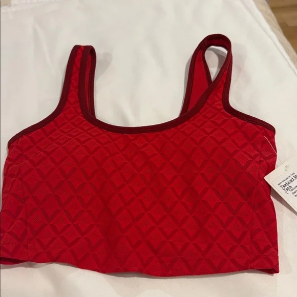 lululemon athletica Geometric Red Sports Bra - Picture 2 of 4